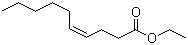 CAS # 7367-84-2, Ethyl (Z)-4-decenoate, (Z)-4-Decenoic acid ethyl ester, Ethyl cis-4-decenoate