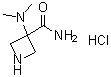 structure of CAS# 736994-13-1, 3-(Dimethylamino)-3-azetidinecarboxamide monohydrochloride