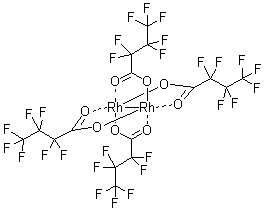 structure of CAS# 73755-28-9, 四(全氟丁酸)二铑