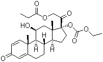 structure of CAS# 73771-04-7, 泼尼卡酯