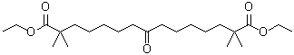 structure of CAS# 738606-43-4, 2,2,14,14-Tetramethyl-8-oxopentadecanedioic acid diethyl ester
