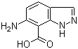 structure of CAS# 73907-95-6, 6-氨基-1H-吲唑-7-甲酸