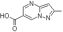 structure of CAS# 739364-95-5, 2-Methyl-pyrazolo[1,5-a]pyrimidine-6-carboxylic acid
