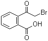 structure of CAS# 7399-67-9, 2-Bromo-1-(2-carboxyphenyl)ethanone