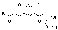 structure of CAS# 74131-06-9, (2E)-3-[1-(2-脱氧-beta-D-赤式戊呋喃糖基)-1,2,3,4-四氢-2,4-二氧代-5-嘧啶基]-2-丙烯酸