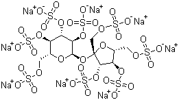 structure of CAS# 74135-10-7, Sucrose octasulfate sodium salt