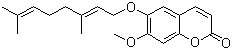CAS # 74156-47-1, 7-Methoxy-6-geranyloxycoumarin, 6-[[(2E)-3,7-Dimethyl-2,6-octadien-1-yl]oxy]-7-methoxy-2H-1-benzopyran-2-one