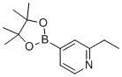 structure of CAS# 741709-60-4, 2-Ethyl-4-(4,4,5,5-tetramethyl-1,3,2-dioxaborolan-2-yl)pyridine