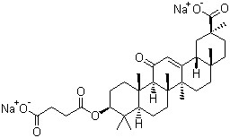 structure of CAS# 7421-40-1, 甘珀酸钠