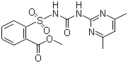 structure of CAS# 74222-97-2, Sulfometuron-methyl