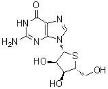 CAS # 74249-68-6, 4'-Thioguanosine, 9-(4-Thio-beta-D-ribofuranosyl)guanine