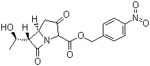 structure of CAS# 74288-40-7, p-Nitrobenzyl-6-(1-hydroxyethyl)-1-azabicyclo(3.2.0)heptane-3,7-dione-2-carboxylate