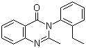 CAS # 7432-25-9, Etaqualone, Ethinazone, Aolan, Athinazone, 2-Methyl-3-(2-ethylphenyl)-4(3H)-quinazolinone, 2-Methyl-3-(o-ethylphenyl)-4-quinazolone, 3-(o-Ethylphenyl)-2-methyl-4(3H)-quinazolinone