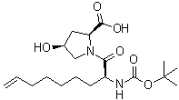 CAS # 744250-70-2, (4S)-1-[(2S)-2-[[(1,1-Dimethylethoxy)carbonyl]amino]-1-oxo-8-nonenyl]-4-hydroxy-L-proline