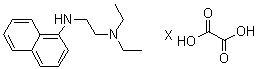 structure of CAS# 74474-31-0, N-(2-二乙基氨基乙基)-1-萘胺草酸盐