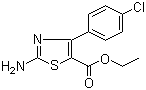 CAS # 74476-53-2, Ethyl 2-amino-4-(4-chlorophenyl)thiazole-5-carboxylate, Ethyl 2-amino-4-(4-chlorophenyl)-1,3-thiazole-5-carboxylate