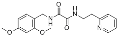 CAS # 745047-53-4, N1-(2,4-Dimethoxybenzyl)-N2-(2-(pyridin-2-yl)ethyl)oxalamide, N'-[(2,4-dimethoxyphenyl)methyl]-N-(2-pyridin-2-ylethyl)oxamide