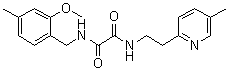 structure of CAS# 745047-94-3, N-[(2-甲氧基-4-甲基苯基)甲基]-N'-[2-(5-甲基-2-吡啶基)乙基]草酸二酰胺