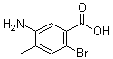 CAS # 745048-63-9, 5-Amino-2-bromo-4-methylbenzoic acid, 3-Amino-6-bromo-4-methylbenzoic acid
