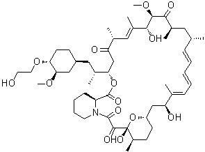CAS 登录号：745779-75-3, 7-O-去甲基-42-O-(2-羟基乙基)雷帕霉素