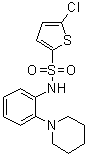 CAS # 746609-35-8, 5-Chloro-N-[2-(1-piperidinyl)phenyl]-2-thiophenesulfonamide, SF 22