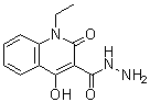 CAS # 74693-62-2, 1-Ethyl-1,2-dihydro-4-hydroxy-2-oxo-3-quinolinecarboxylic acid hydrazide