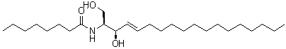 structure of CAS# 74713-59-0, N-Octanoyl-D-erythro-sphingosine