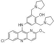 structure of CAS# 74847-35-1, 咯萘啶