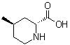 structure of CAS# 74874-06-9, rel-(2R,4R)-4-甲基-2-哌啶羧酸