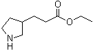 structure of CAS# 748797-09-3, 3-Pyrrolidinepropanoic acid ethyl ester