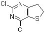 structure of CAS# 74901-69-2, 2,4-二氯-6,7-二氢噻吩并[3,2-d]嘧啶