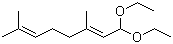 structure of CAS# 7492-66-2, 1,1-Diethoxy-3,7-dimethylocta-2,6-diene