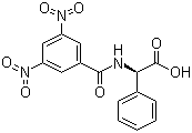 structure of CAS# 74927-72-3, (R)-(-)-N-(3,5-Dinitrobenzoyl)-alpha-phenylglycine
