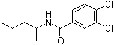 structure of CAS# 7497-07-6, 3,4-二氯-N-(1-甲基丁基)-苯甲酰胺
