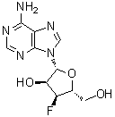 structure of CAS# 75059-22-2, 3'-脱氧-3'-氟腺苷