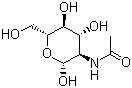 structure of CAS# 7512-17-6, 2-Acetamido-2-deoxy-D-glucose