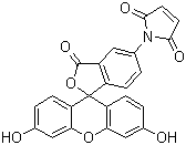 structure of CAS# 75350-46-8, 荧光素 5-马来酰亚胺