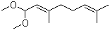 structure of CAS# 7549-37-3, 1,1-Dimethoxy-3,7-dimethylocta-2,6-diene