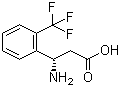 structure of CAS# 755749-11-2, (S)-3-Amino-3-(2-(trifluoromethyl)phenyl)propanoic acid