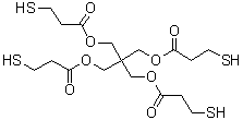 CAS # 7575-23-7, Pentaerythritol tetra(mercaptopropionate), Pentaerythritol tetra(beta-thiopropionate), Pentaerythritol tetra-beta-mercaptopropionate, Pentaerythritol tetrakis(3-mercaptopropanoate), Pentaerythritol tetrakis(mercaptopropionate), Pentaerythritol tetrakis(beta-mercaptopropionate), Pentaerythritol tetrakis(beta-thiopropionate), Pentaerythrityl tetrakis(beta-mercaptopropionate), Q 43, Q 43 (polythiol), QX 40, Tetrakis(3-mercaptopropionate)pentaerythritol, Tetramethylolmethane tetramercaptopropionate, Thiocure PETMP, Thiocure PETMP Low Odor, beta-Mercaptopropionic acid tetraester with pentaerythritol