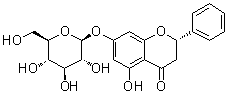 structure of CAS# 75829-43-5, 乔松素 7-O-葡糖苷