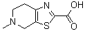 structure of CAS# 758685-72-2, 4,5,6,7-四氢-5-甲基噻唑并[5,4-c]吡啶-2-羧酸