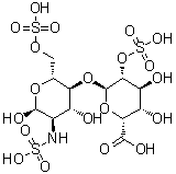 CAS # 76149-63-8, 2-Deoxy-2-(sulfoamino)-4-O-(2-O-sulfo-alpha-L-idopyranuronosyl)-alpha-D-glucopyranose 6-(hydrogen sulfate)