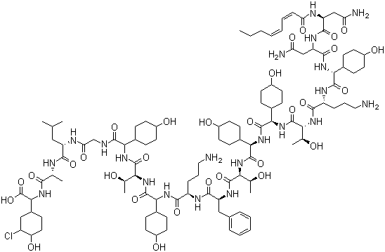 structure of CAS# 76168-82-6, Ramoplanin