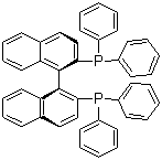 structure of CAS# 76189-55-4, (R)-(+)-2,2'-Bis(diphenylphosphino)-1,1'-binaphthyl