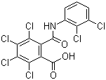 CAS # 76280-91-6, Tecloftalam, N-(2,3-Dichlorophenyl)-3,4,5,6-tetrachlorophthalamic acid, 6-(((2,3-Dichlorophenyl)amino)carbonyl)-2,3,4,5-tetrachlorobenzoic acid