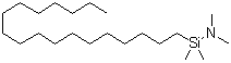 structure of CAS# 76328-77-3, Octadecyldimethyl(dimethylamino)silane