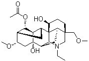 CAS # 7633-69-4, Condelphine, (1alpha,14alpha,16beta)-20-Ethyl-16-methoxy-4-(methoxymethyl)-aconitane-1,8,14-triol 14-acetate, Kondelfin