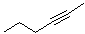 structure of CAS# 764-35-2, 2-Hexyne