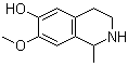 structure of CAS# 76419-97-1, 7-甲氧基-1-甲基-1,2,3,4-四氢异喹啉-6-醇